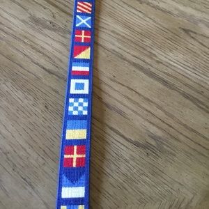 Nautical Needlepoint belt